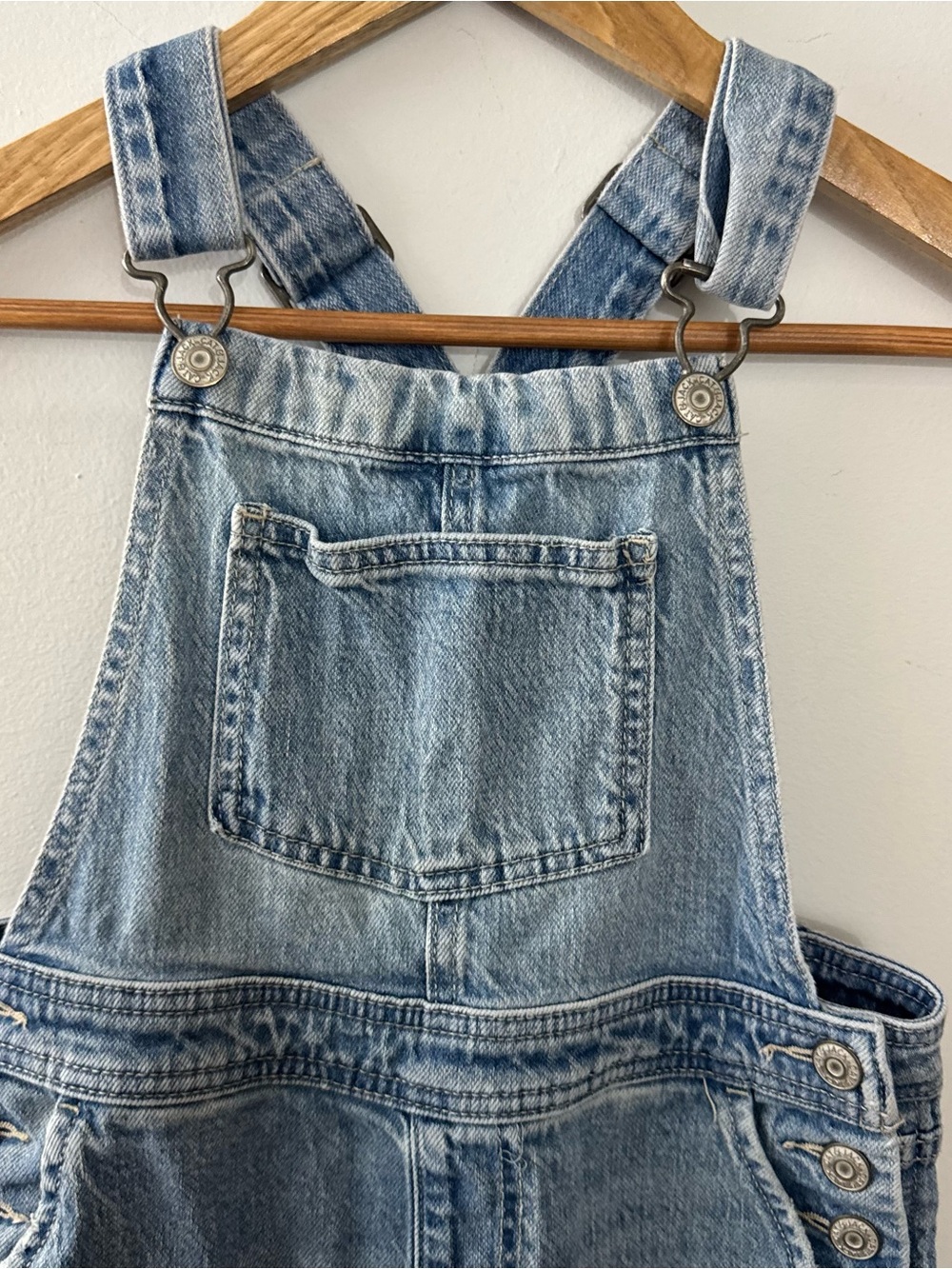 Girls Overalls - Cat & Jack Denim Romper Size M 7/8 - Picture 3 of 5